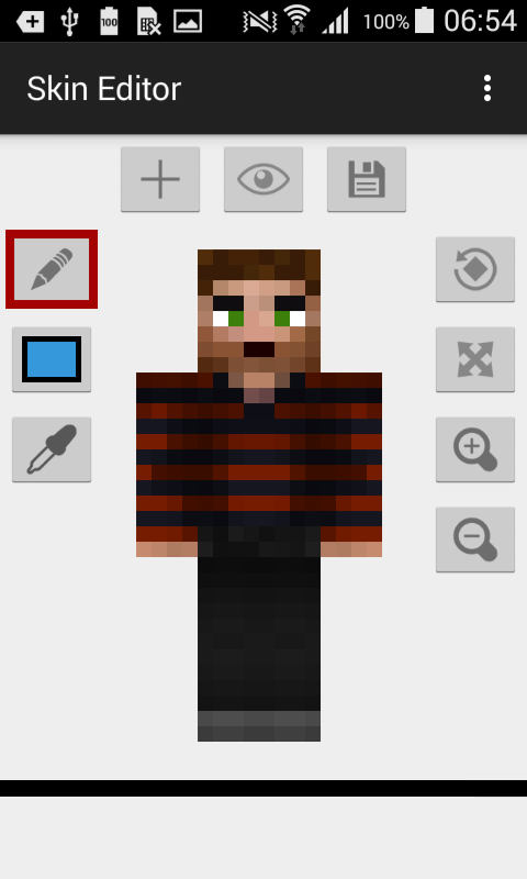 Skin Editor For Minecraft 1.2.4 Skin Editor for Minecraft v1.2.4