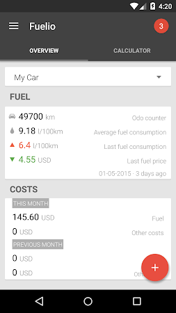 Fuelio Fuel Log Costs 5.3.2 Fuelio Fuel log costs v5.3.2