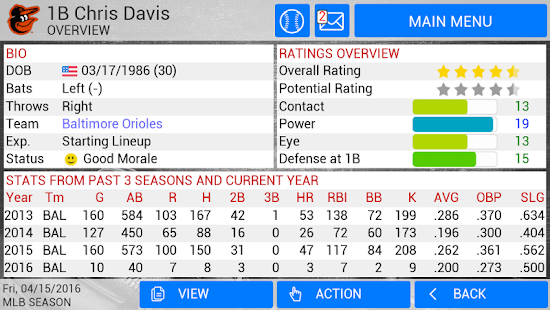 Mlb Manager 2016 6.0.6 Mod + Data MLB Manager 2016 v6.0.6