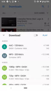 Screenshot 5 for GetTube YouTube Downloader & Player 0.9.3 Mod