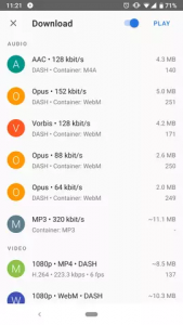 Screenshot 4 for GetTube YouTube Downloader & Player 0.9.3 Mod