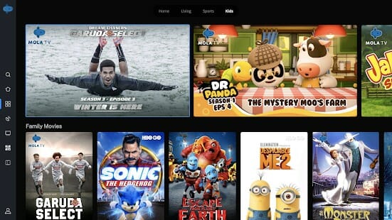 Screenshot 2 for Mola TV Mod APK